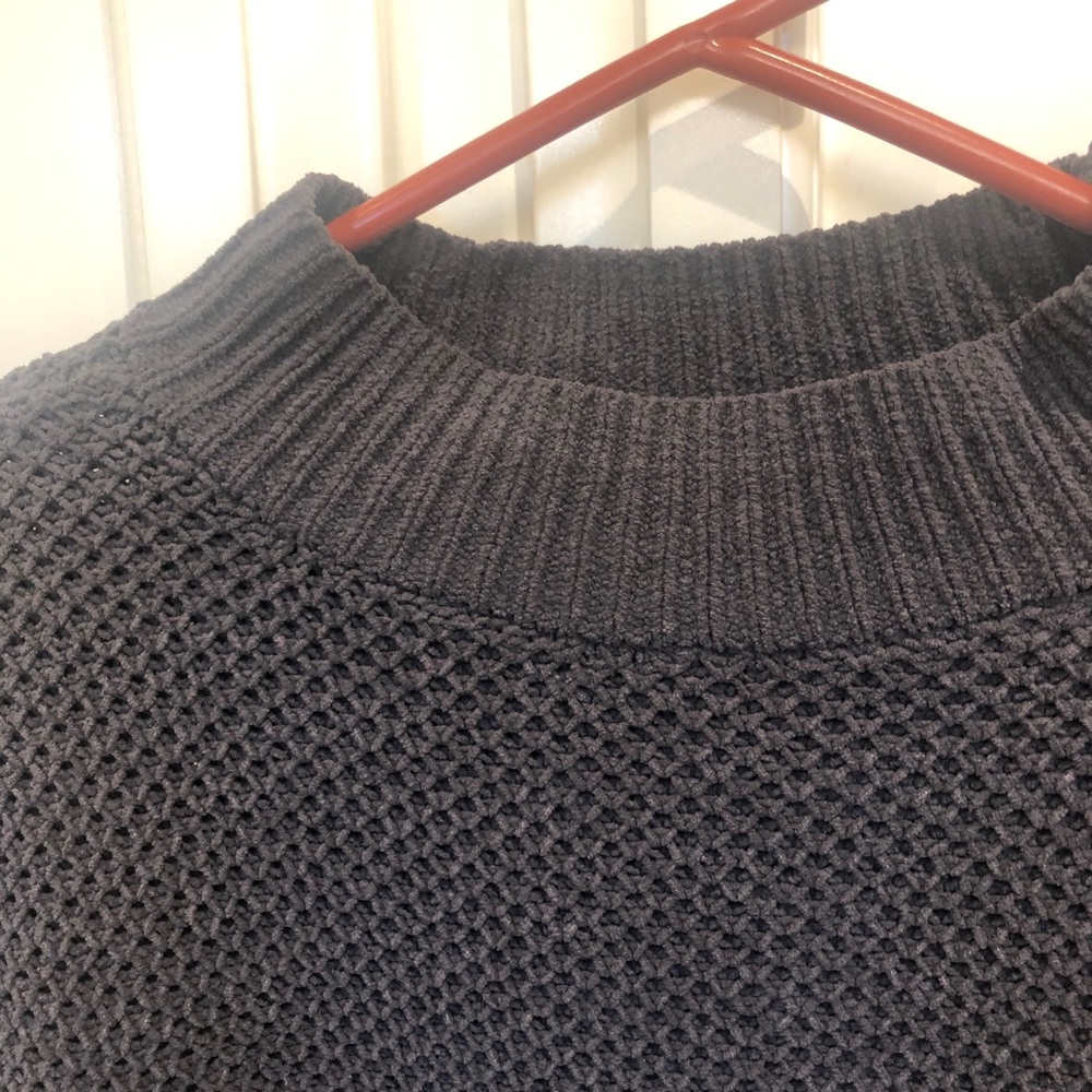 Charcoal mock neck sweater
